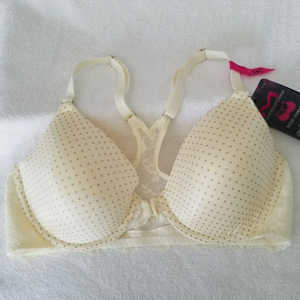 NWT 34C Maidenform T-Back Extra Coverage Bra